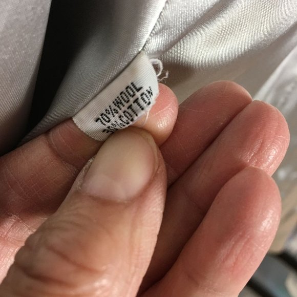 MaxMara 4 Plaid Coat Wool Cotton Textured Tweed Black Lace Velvet Details - Picture 9 of 9